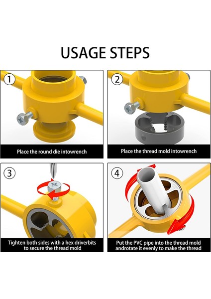 6 Adet Npt Kalıp Seti, Pvc Diş Açma Aleti, Boru Diş Açma Sıhhi Tesisat Aleti (Yurt Dışından) modelleri