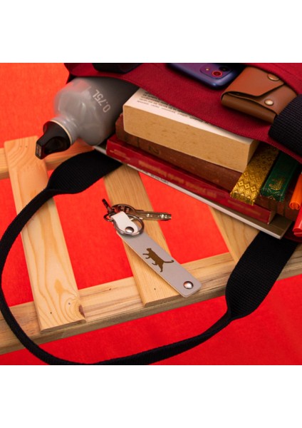 Motor Severlere, Isim Plaka ve B + Kan Grubu Yazılı Anlamlı Hediye X2 Anahtarlık, Kahve-K Kahve-Laci