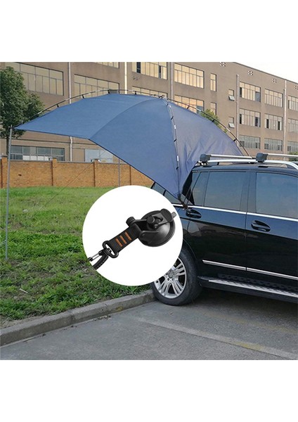 Tente Için 4 Adet D Halkalı 360° Dönebilen Kancalı Vantuz-Kırmızı (Yurt Dışından)