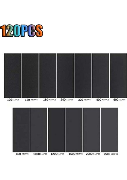 Ahşap Mobilyalar Için 120 Ila 2500 Grit Zımpara Kağıdı (Yurt Dışından)