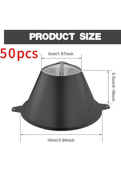50 Adet Boya Filtresi, Ince Naylon Ağlı 100MM Boya Filtre Süzgeci (Yurt Dışından)