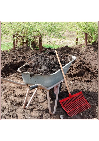 Pitchfork, At Gübresi Tırmığı, Gübre Toplamak Için, Kırmızı, 2 Adet (Yurt Dışından)