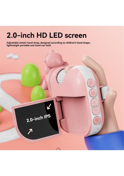 Çocuk Mikroskobu Kamera Hd Ekran Taşınabilir Mikroskop A (Yurt Dışından)