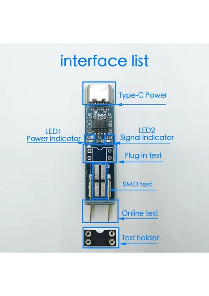 Optocoupler Test Cihazı Çevrimiçi Test Algılama Aracı Mavi (Yurt Dışından)