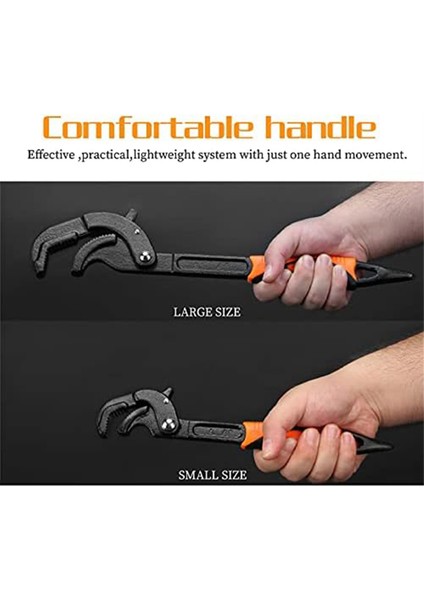 Çok Işlevli Su Borusu Somun Anahtarı 0,6-2,4 Inç, 10 Inç ve 15 Inç, 2 Adet (Yurt Dışından) fırsatları