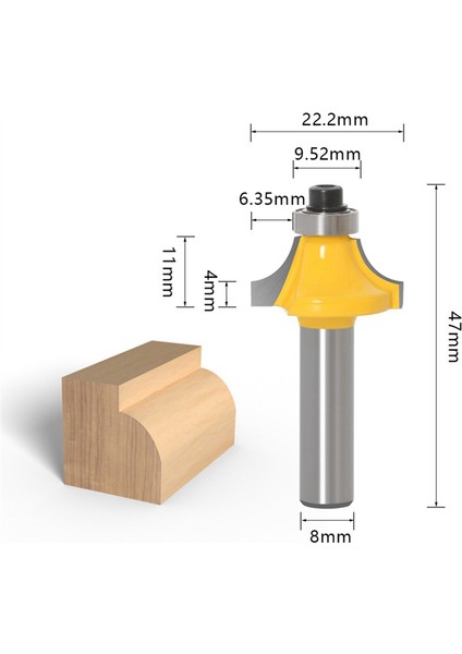 15 Adet 6.35MM Freze Ucu Seti Düz Kesme Freze Kesici Ahşap Uçları (Yurt Dışından) modelleri