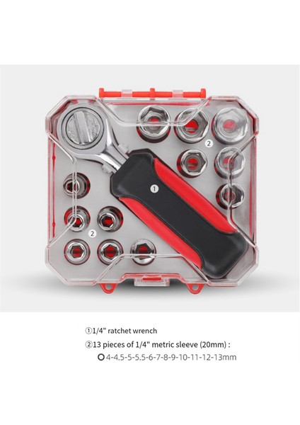 13 Parça Manşon Kombinasyon Seti Cırcırlı Anahtar Manşonu Oto Tamir Aleti (Yurt Dışından) fiyatları