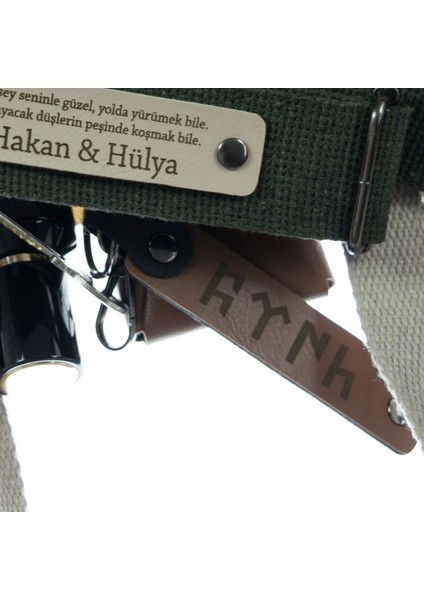 Hız Severlere Isim Plaka ve A Rh (+) Kan Grubu Yazılı X2 Motorcu Anahtarlık, K Kahve-F Yeşil-Ysl