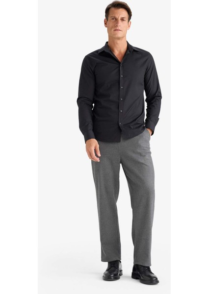 Slim Fit İtalyan Yaka Non Iron Ütü Gerektirmeyen Uzun Kollu Gömlek A7803AX24SP fiyatları