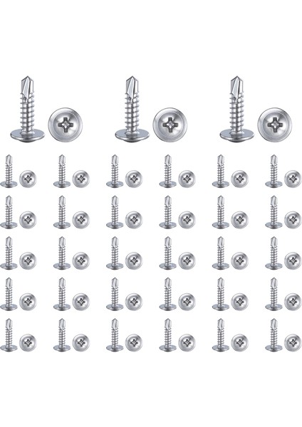 Sac Metal Kendiliğinden Kılavuzlanan Vidalar Için 8x3/4 Inç (Yurt Dışından)