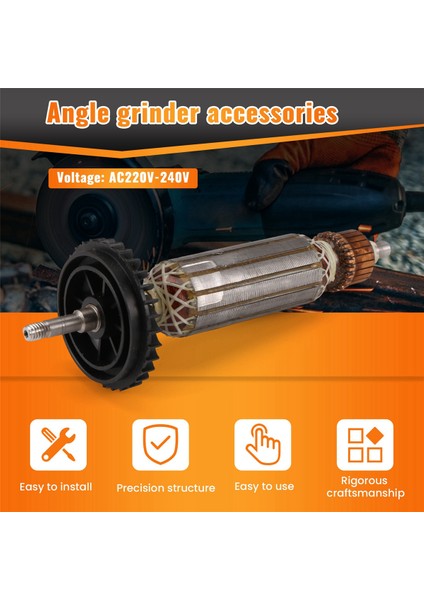 Açı Taşlama Makinesi Için AC220V-240V Armatür Rotor Çapası (Yurt Dışından)