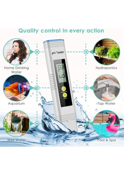 Dijital Ph Ölçer, 0-14PH Ölçümlü 0.01PH Su Kalitesi Test Cihazı (Yurt Dışından) modelleri