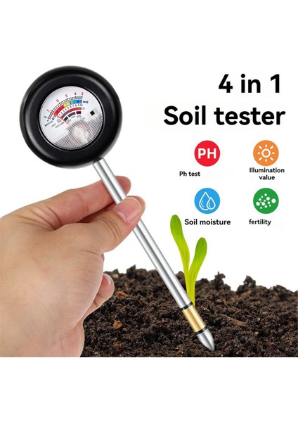 4'ü 1 Arada Toprak Test Cihazı Nem Ölçer Nem, Ph ve Verimlilik Ölçer (Yurt Dışından) fırsatları