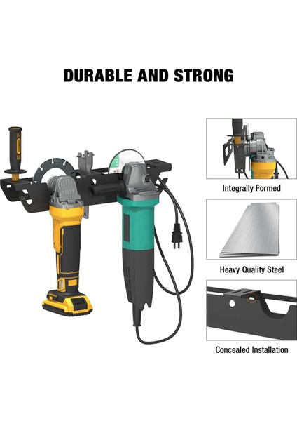 Duvara Monte Açı Taşlama Makinesi Rafı Karbon Çelik Tutucu (Yurt Dışından) modelleri
