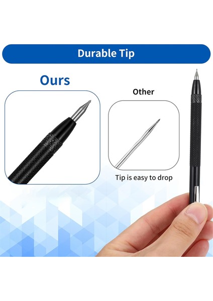 Tungsten Karbür Çizici ve Mıknatıslı 12 Yedek Işaretleme Ucu (Yurt Dışından)