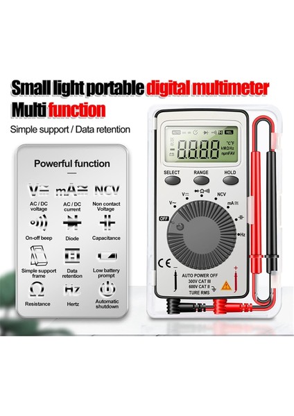 Dijital Multimetre Otomatik Aralıklı Voltmetre Test Cihazı Voltaj Ölçer (Yurt Dışından) indirimleri
