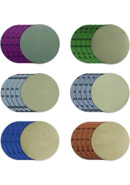 5 Inç Zımpara Diskleri Kanca ve Halka, 30 Adet Zımpara Kağıdı, Orbital Zımpara Için (Yurt Dışından)
