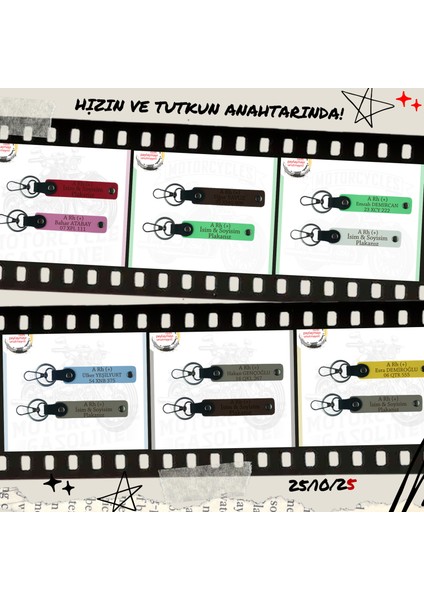 Motosiklet Aşıkları Için Özel, Isim Plaka ve 0 - Kan Grubu Yazılı X2 Anahtarlık, S Kahve-Turkuaz-Sk fiyatları