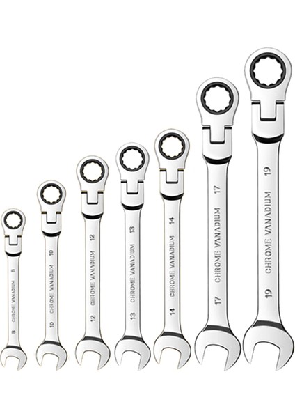 7 Parça Cırcırlı Anahtar Seti, Standart Metrik Kombinasyon Anahtar Seti (Yurt Dışından)