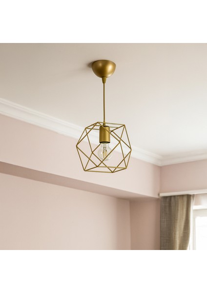 Nisa Luce Zambak Tekli Avize - Eskitme - 70X22X22 cm