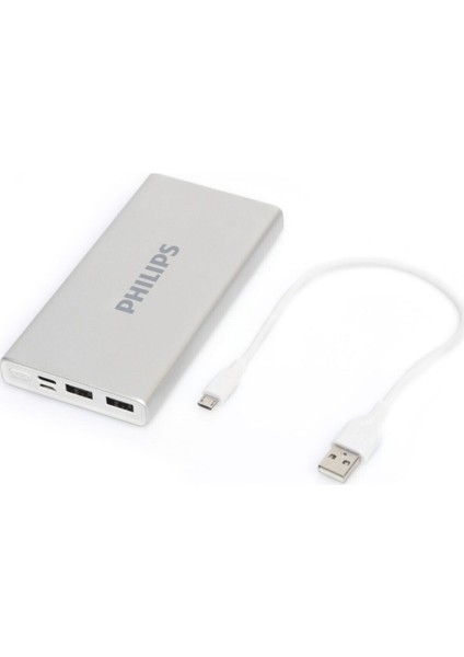 DLP1510CB/ 51- GÜMÜŞ Slim 10. 000 Mah 2. 1A 2usb Type- C/ micro Girişli Powerbank fiyatları