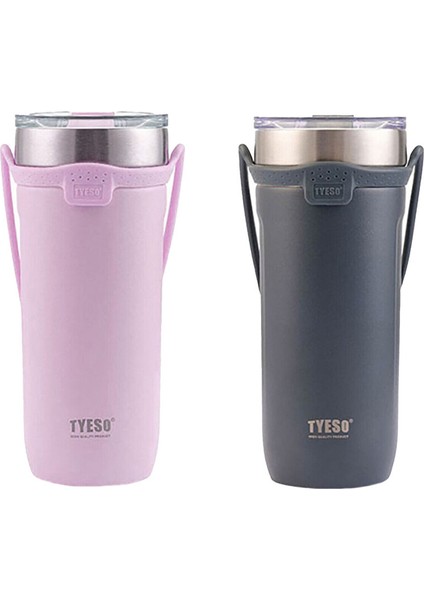 Soulmate Tumbler Vakumlu Paslanmaz Çelik Silikon Askı 2li Set 710 ml