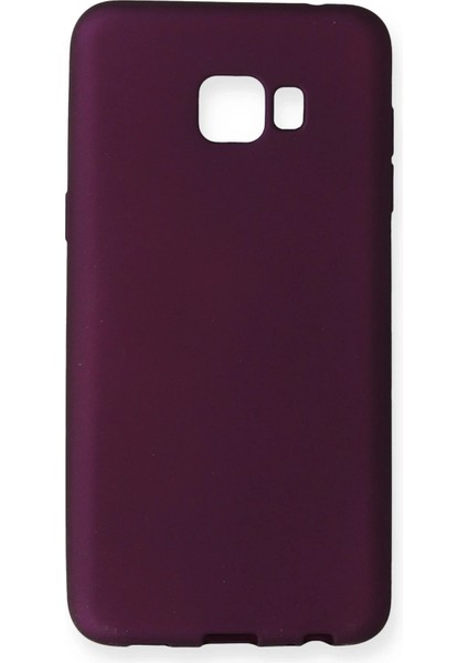 Samsung Galaxy C5 Pro Kılıf First Silikon - Mürdüm Svlrs