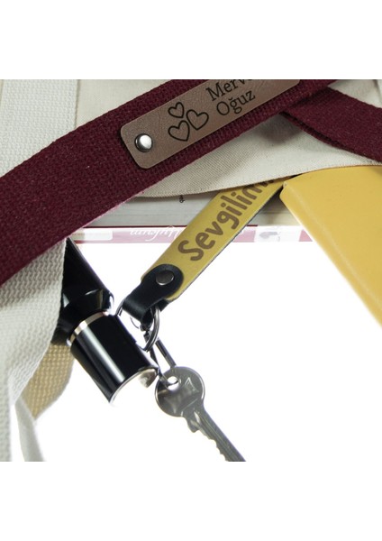 A. Kahve-K. Kahve, Motor Severe, Isim Plaka ve B (+) Kan Grubu Yazılı Anlamlı Hediye 2'li Anahtarlık