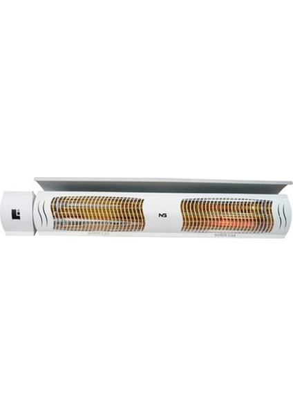 Mtn- Esk 3000W Infrared Cafe Tipi Beyaz Kumandalı Elektrikli Isıtıcı