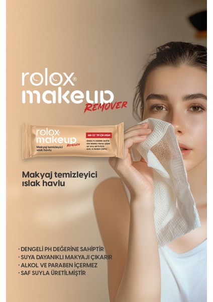 Makeup Remover 50 Paket - Makyaj Temizleyici Islak Havlu