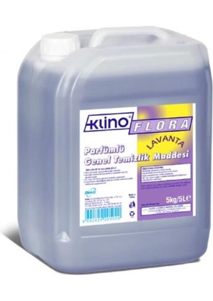 Deniz Klino Flora Lavanta Yüzey Temizleyici Yer Temizlik Sıvısı - 5 Kg. - Bidon