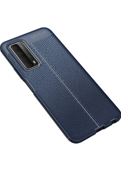Huawei P Smart 2021 Kılıf Auto Focus Kapak - Lacivert Svlrs