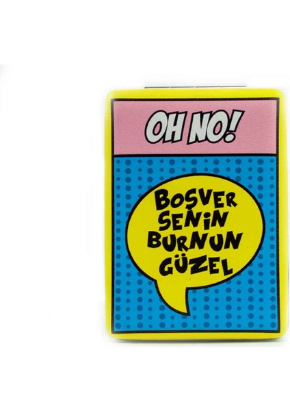 Boşver Senin Burnun Güzel! Cep Çanta Makyaj Aynası - Kompakt Cep Aynası