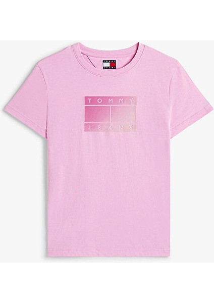 Tjw Reg Gradıent Flag Ss Kadın Pembe T-Shirt DW0DW20905U06 indirimleri
