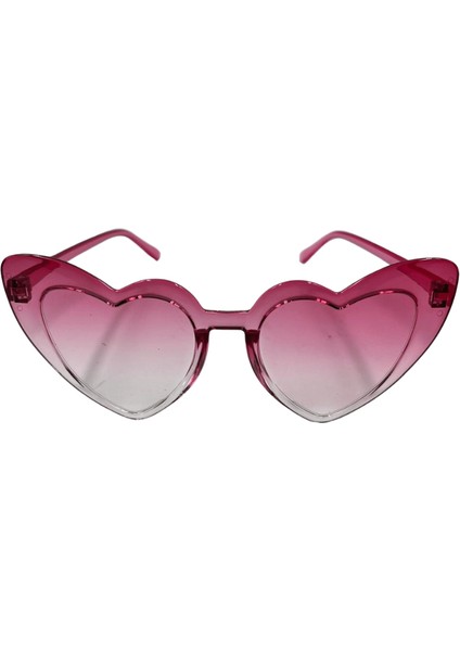 Parti Gözlük Mika Kalp Model Pembe