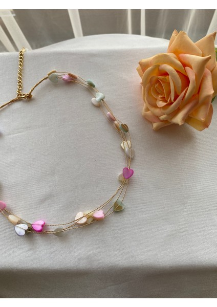 Sedefli Kalpli Kolye