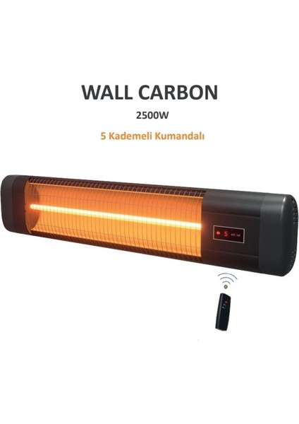 2500 Watt Uzaktan Kumandalı Carbon Elektirikli Isıtıcı