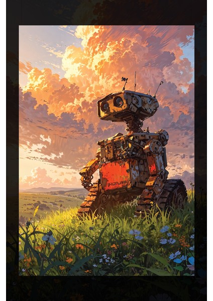Parçalanmış Wall-E Kanvas Tablo