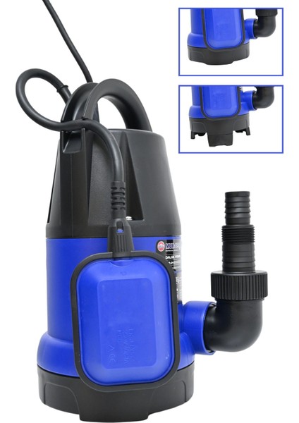 QSBJH-7538(B38) Dalgıç Pompa Kirli ve Temiz Su Pompası 750 Watt