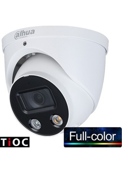 (IPC- HDW3249H- AS- PV- 0280B) 1/ 2. 8 2mp 2. 8mm Dahili MİK. IP67 Poe Metal Full Color DOME- 30MT