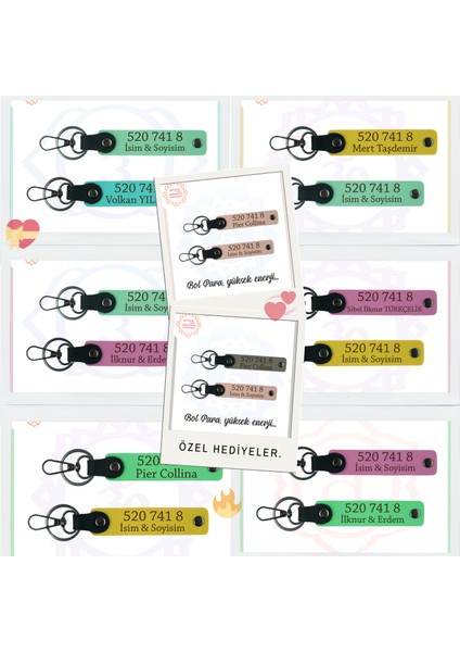 A Kahve-Yeşil, Kişiselleştirilebilir, Başarı Dolu, Hediyelik 520 741 8 Manevi Huzur 2'li Anahtarlık fiyatları