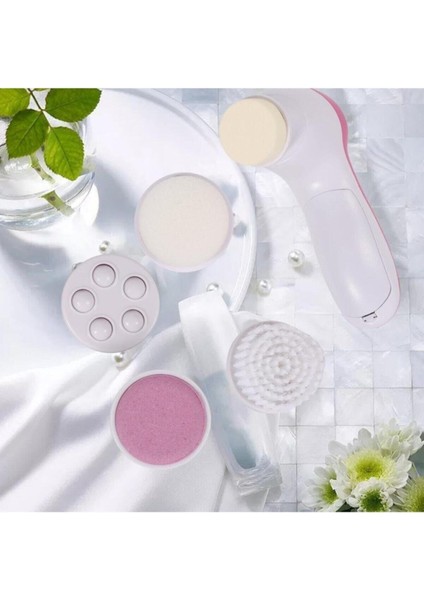 5’li Yüz Temizleme ve Masaj Cihazı, Makyaj ve Peeling Aleti fırsatları
