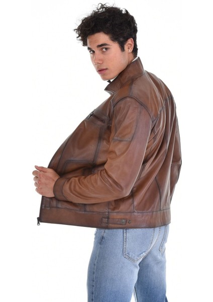 Hakiki Deri Kahverengi Hakim Yaka Erkek Deri Ceket fiyatları