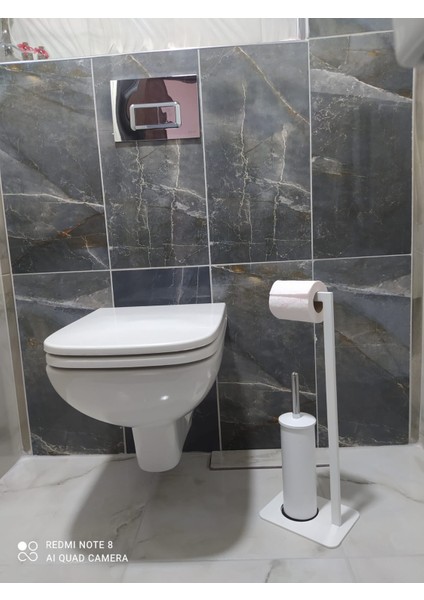 Lilyum Fırçalı Beyaz Tuvalet Kağıtlık modelleri