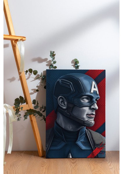 Captan America Kanvas Tablo