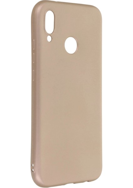 Huawei P20 Lite Kılıf First Silikon - Gold Svlrs