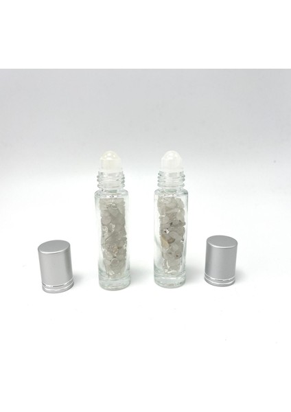 Çok Renkli Kristal Kuvars Esans Şişesi ve Masaj Aleti 10ML indirimleri