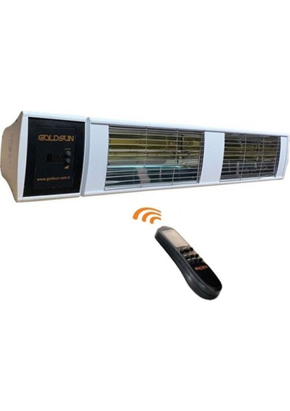 Supra Plus GSS40PLG 4000W Göz Yormayan IP55 Suya Dayanıklı Kumandalı Elektrikli Isıtıcı