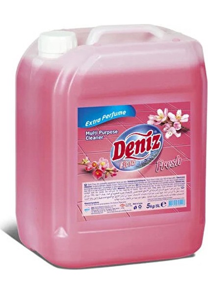 Deniz Flora Fresh Yüzey Temizleyici Yer Zemin Temizleyici Temizlik Sıvısı - 5 Kg. - Bidon fiyatları