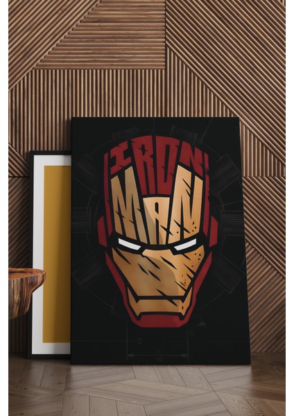 Ironman Logosu Kanvas Tablo